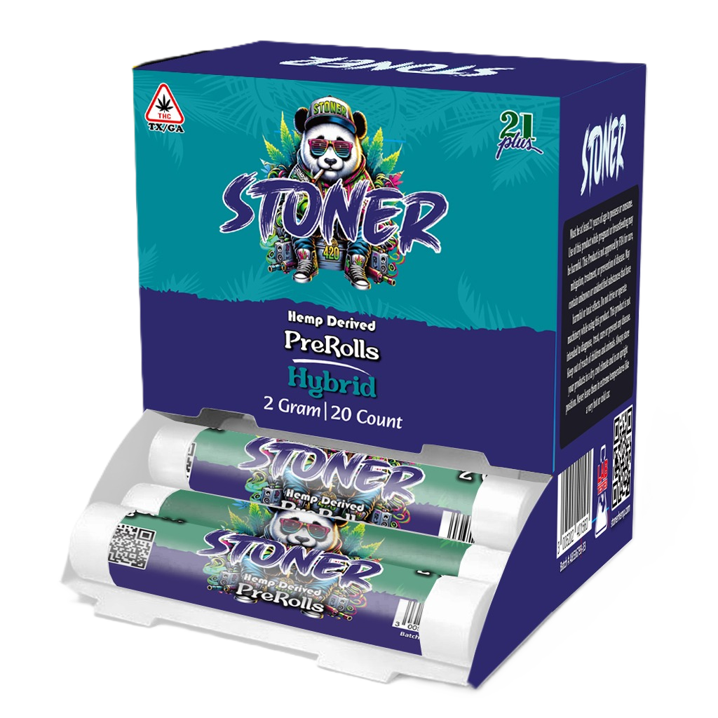 Stoner CBD+CBG 2g 20 Count PreRolls Sativa